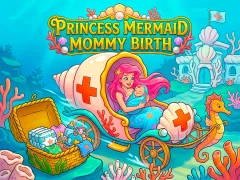 שפּיל Princess Mermaid Mommy Birth אָנליין