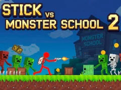 שפּיל Stick vs Monster School 2 אָנליין