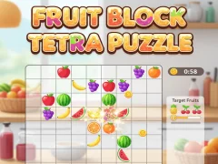 שפּיל Fruit Block Tetra Puzzle אָנליין