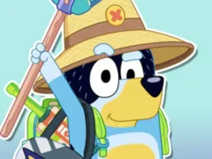 שפּיל Jigsaw Puzzle: Bluey Happy Father's Day אָנליין