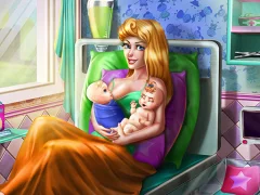 שפּיל Sleepy Princess Twins Birth אָנליין