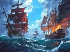 שפּיל Pirate Ships: Build and Fight אָנליין