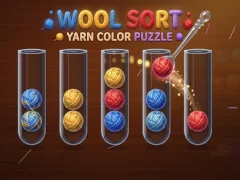 שפּיל Wool Sort Yarn Color Puzzle אָנליין