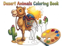 שפּיל Desert Animals Coloring Book אָנליין