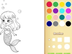 שפּיל Mermaid Coloring Book For Kids אָנליין
