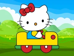 שפּיל Cute Kitty Car Jigsaw אָנליין