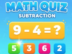 שפּיל Math Quiz - Subtraction אָנליין