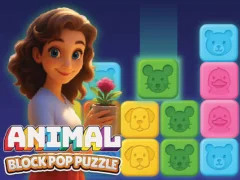 שפּיל Animal Block Pop Puzzle אָנליין