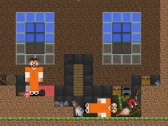 שפּיל Escape from the prison in Mineblock! Destruction! אָנליין