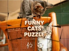 שפּיל Funny Cats Puzzle אָנליין