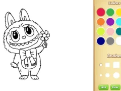 שפּיל Labubu Doll Coloring Book for Kids אָנליין