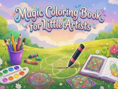 שפּיל Magic Coloring Book for Little Artists אָנליין