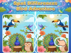 שפּיל Spot Differences Bird Adventure אָנליין