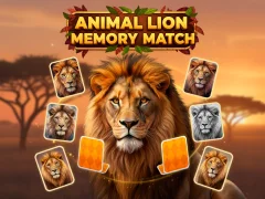 שפּיל Animal Lion Memory Match אָנליין
