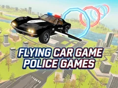 שפּיל Flying Car Game Police Games אָנליין