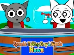 שפּיל Sprunki: Talking Gray & Wenda News אָנליין