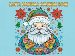 שפּיל Santa Mandala Coloring Pages אָנליין