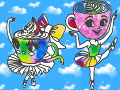 שפּיל Coloring Book for kids: Ballerina Cappuccina אָנליין