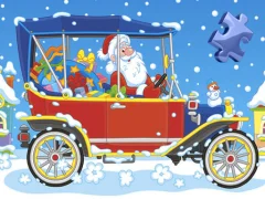 שפּיל Christmas Cars Jigsaw אָנליין