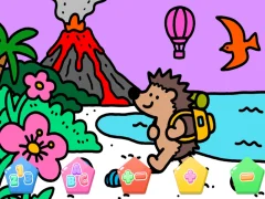 שפּיל Color By Code Volcano Hedgehog אָנליין
