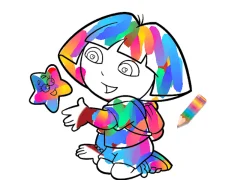 שפּיל Jungle Girl: Coloring Pages אָנליין