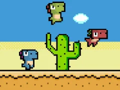 שפּיל Pixel Dino Run אָנליין