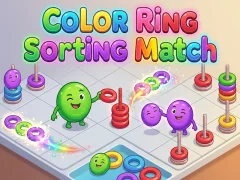 שפּיל Color Ring Sorting Match אָנליין