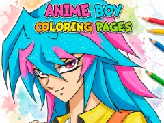 שפּיל Anime Boy Coloring Pages אָנליין