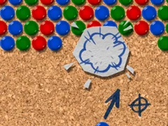 שפּיל Pinboard Bubble Shooter אָנליין