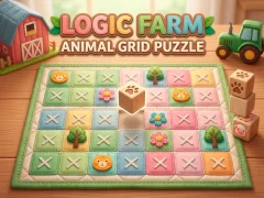 שפּיל Logic Farm: Animal Grid Puzzle אָנליין