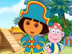 שפּיל Dora The explorer Dora's Pirate Boat Treasure Hunt אָנליין