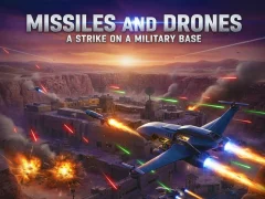 שפּיל Missiles and Drones: A Strike On A Military Base אָנליין