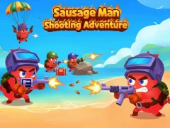 שפּיל Sausage Man Shooting Adventure אָנליין