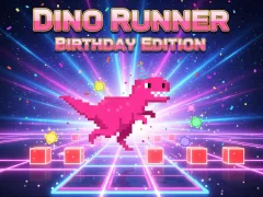 שפּיל Dino Runner Birthday Edition אָנליין