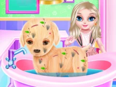 שפּיל Baby Elsa Puppy Surgery אָנליין