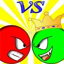 שפּיל Red ball vs green king אָנליין