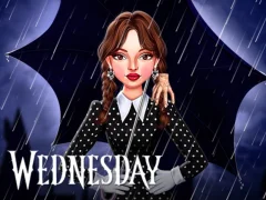 שפּיל Celebrity Wednesday Addams Style אָנליין