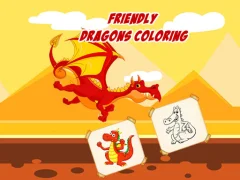 שפּיל Friendly Dragons Coloring אָנליין