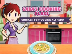 שפּיל Sara's Cooking Class: Chicken Fettuccine Alfredo אָנליין