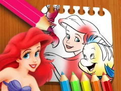 שפּיל The Little Mermaid Coloring Book אָנליין