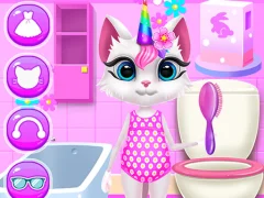 שפּיל Kitty Unicorn Daily Care אָנליין