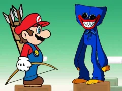 שפּיל Mario vs Huggy Wuggy אָנליין