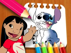 שפּיל Lilo and Stitch Coloring Book אָנליין