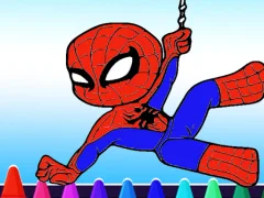 שפּיל Spiderman Coloring book אָנליין