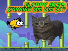 שפּיל Flappy Bird Spinning oia oia Cat אָנליין