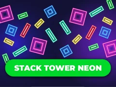 שפּיל Stack Tower Neon: Keep Blocks Balance אָנליין