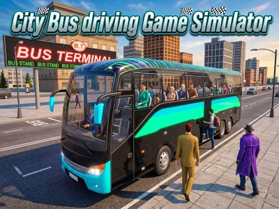 שפּיל City Bus driving Game Simulator אָנליין