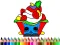 שפּיל Back To School: Cake Coloring Book אָנליין