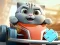 שפּיל Jigsaw Puzzle: Cat Racing Driver אָנליין