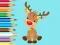 שפּיל Coloring Book: Cute Christmas Reindeer אָנליין